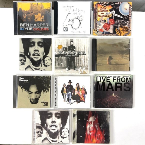 Ben Harper 13 CD DVD Lot Gun Cruel Blind Will LIve Fight Mind Mars Diamonds Burn - Picture 3 of 10
